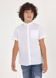 Camicia colletto coreana cotone sostenibile ragazzo 6113