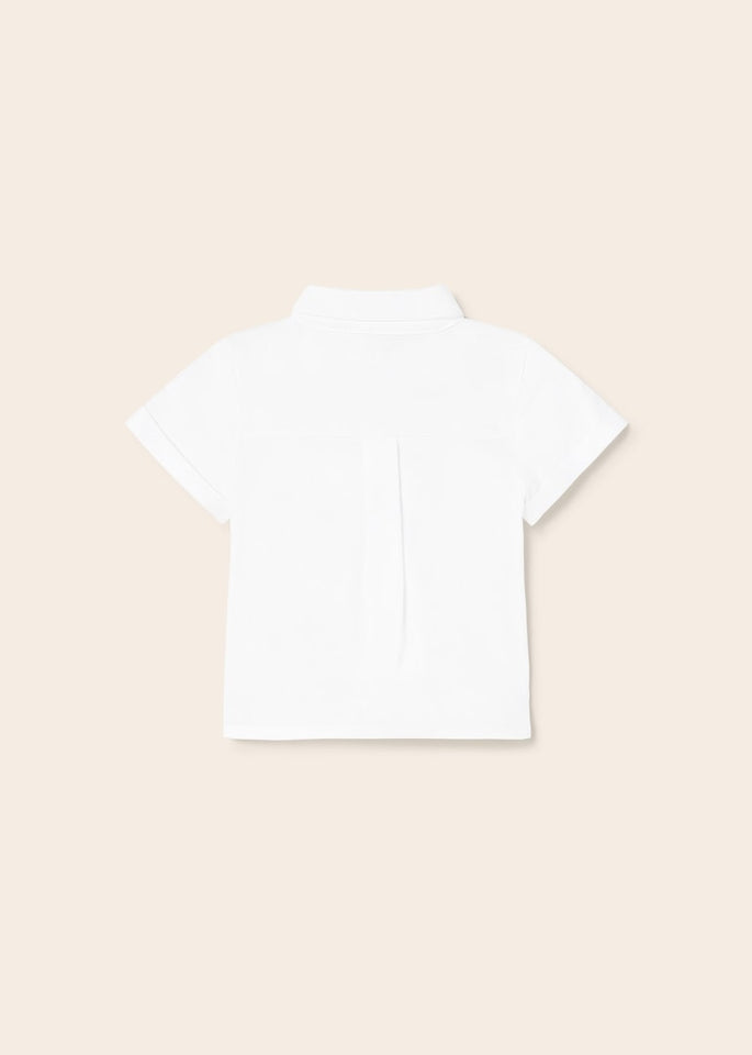 Camicia manica corta in cotone neonato 1189