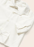 Camicia manica lunga in cotone con papillon neonato 1190