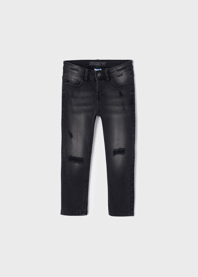 Jeans straight fit effetto strappato bambino ECOFRIENDS 4597