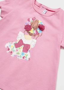 Maglietta con motivo stampato cotone sostenibile neonata 1014
