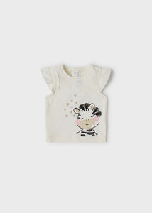 Maglietta manica corta zebra ECOFRIENDS neonata 1024