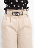 Pantalone cropped con cintura bambina 3506