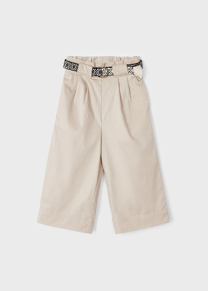 Pantalone cropped con cintura bambina 3506