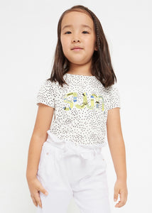 Set 2 magliette manica corta cotone sostenibile bambina 3067