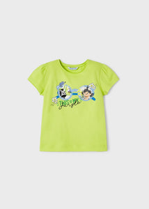 Set 2 magliette manica corta cotone sostenibile bambina 3067