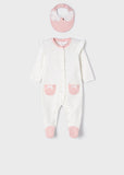Set 2 pigiami con bavaglini neonata ECOFRIENDS 2609