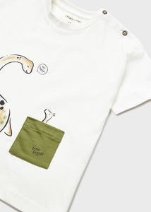 T-shirt stampa cotone sostenibile neonato 1027